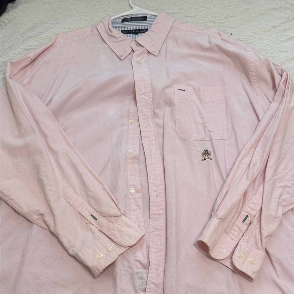 Tommy Hilfiger Light Pink Casual Button-Down Shirt